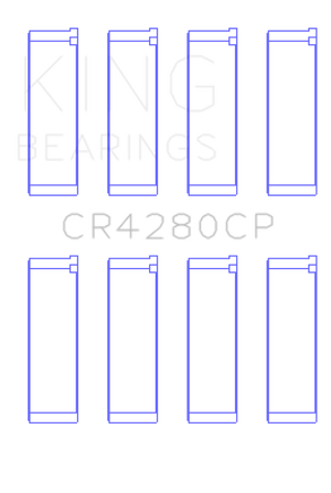 King Engine Bearings Subaru Ej20/Ej22/Ej25 (Incl. Turbo) (Size +0.50mm) Connecting Rod Bearing Set