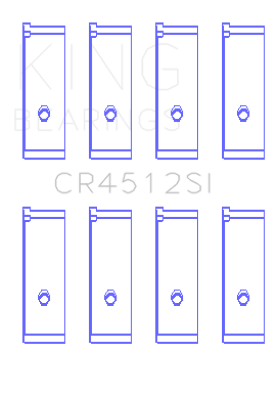 King Engine Bearings Honda D17A1/2 Rod Bearing Set - Size STD