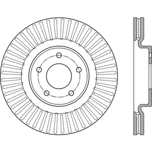 StopTech 13-15 Nissan Pathfinder Slotted Front Left Rotor