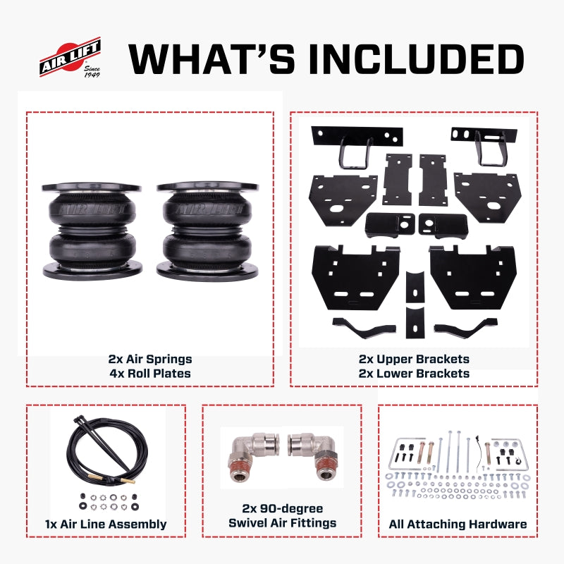 Air Lift 2023+ Ford F450 4WD DRW Non-Commercial 7500 XL Ultimate Air Spring Kit