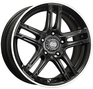 Enkei FD-05 16x7 5x114.3 50mm Offset 72.6 Bore Dia Black Machined Wheel