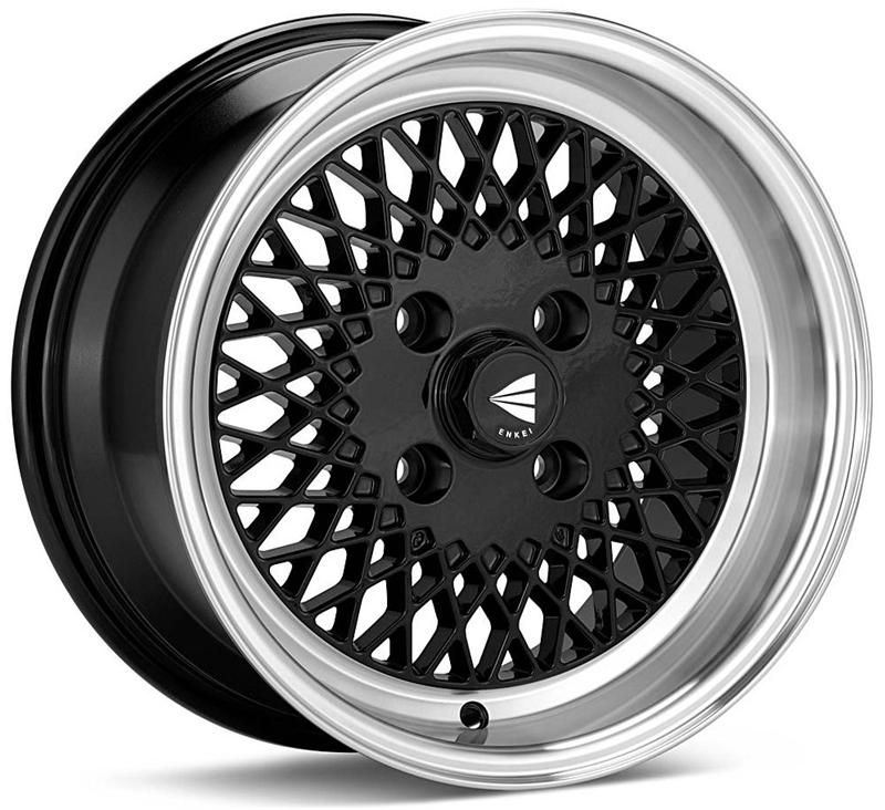 Enkei92 Classic Line 15x8 25mm Offset 4x114.3 Bolt Pattern Black Wheel
