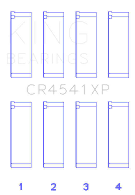 King Engine Bearings Honda F23 Performance Rod Bearing Set - Size STD