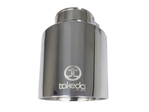 aFe Takeda Universal Exhaust Tip 2-1/2 IN Inlet x 4-1/2 IN Outlet x 7 IN L- Polished