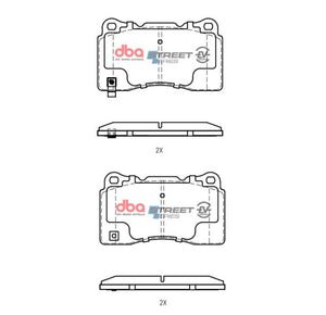 DBA 04-08 Acura TL (w/Brembo Front Caliper) Front SSEV Street Series Brake Pads