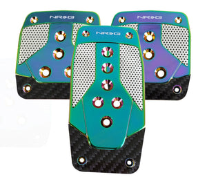 NRG Aluminum Sport Pedal M/T - Neochrome w/Black Carbon