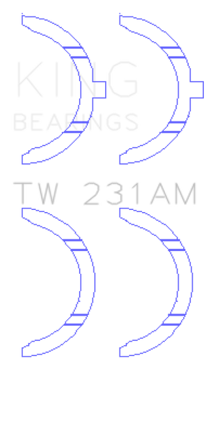 King Engine Bearings Toyota 1A/2A/3A/4A Thrust Washer Set