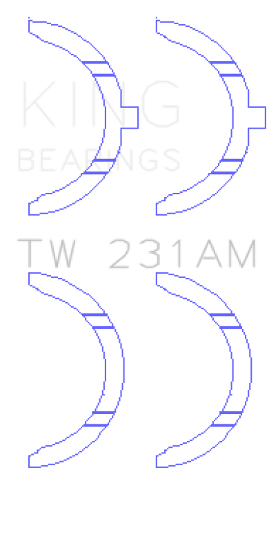 King Engine Bearings Toyota 1A/2A/3A/4A Thrust Washer Set