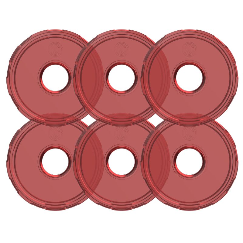 KC HiLiTES Cyclone V2 LED - Replacement Lens - Red - 6-PK