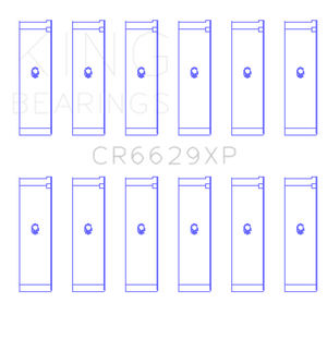 King Engine Bearings Mitsubishi 6G72 (Size 0.25) Connecting Rod Bearing Set