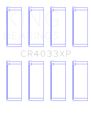 King Engine Bearings Honda F20C/F22C/97-01 H22A4 Rod Bearing Set - Size STDX
