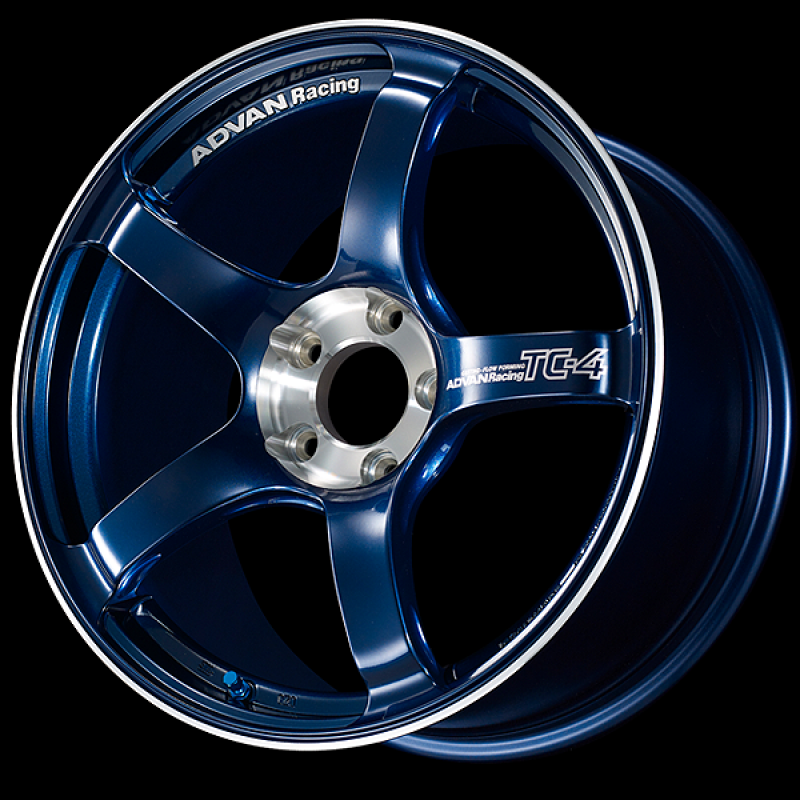 Advan TC-4 SE 16x7.0 / +44 Offset / 5x114.3 / 73mm Bore / Racing Indigo Blue and Diamond Cut