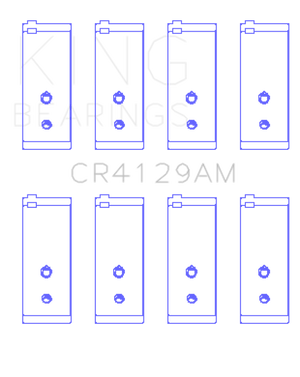 King Engine Bearings Toyota 18R/21R (Size .5) Connecting Rod Bearing Set