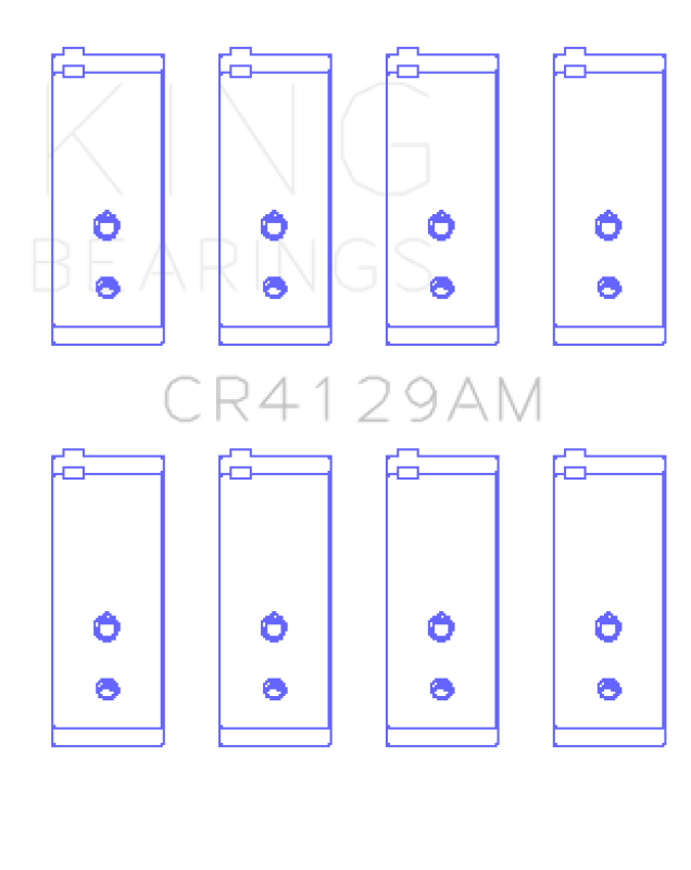 King Engine Bearings Toyota 18R/21R (Size .5) Connecting Rod Bearing Set