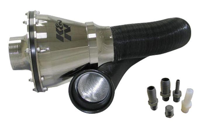 K&N Universal Apollo Black Cold Air Intake - 70mm OD FLG PP