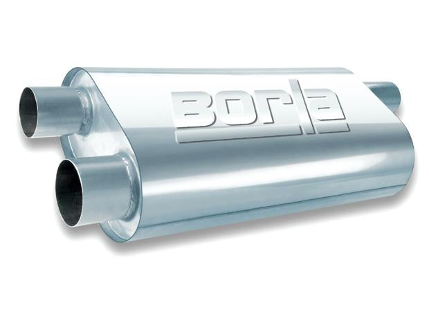 Borla 3in Inlet/Dual 2.25in Outlet Center/Dual Oval ProXS Muffler