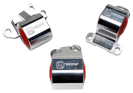 Innovative 92-95 Civic B/D Series Black Aluminum Mounts 75A Bushings (2 Bolt)