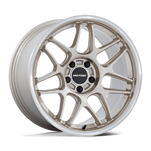 Motegi Racing MR158 Tsubaki — Motorsport Gold W Machined Lip — 18X9.5 +35mm — 5X112