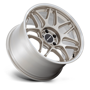 Motegi Racing MR158 Tsubaki — Motorsport Gold W Machined Lip — 18X9.5 +35mm — 5X112