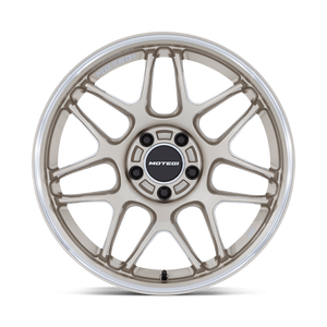 Motegi Racing MR158 Tsubaki — Motorsport Gold W Machined Lip — 18X9.5 +35mm — 5X112