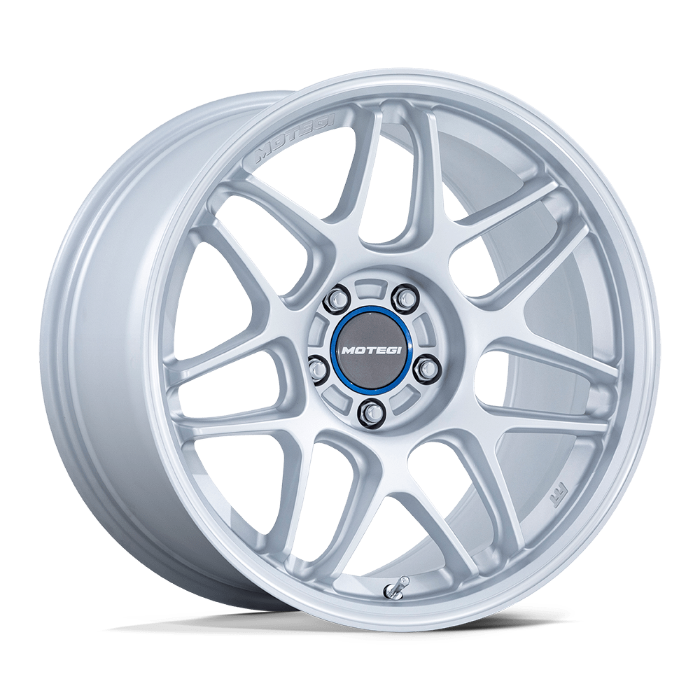 Motegi Racing MR158 Tsubaki — Hyper Silver W/ Machined Lip — 18X10.5 +35mm — 5X120