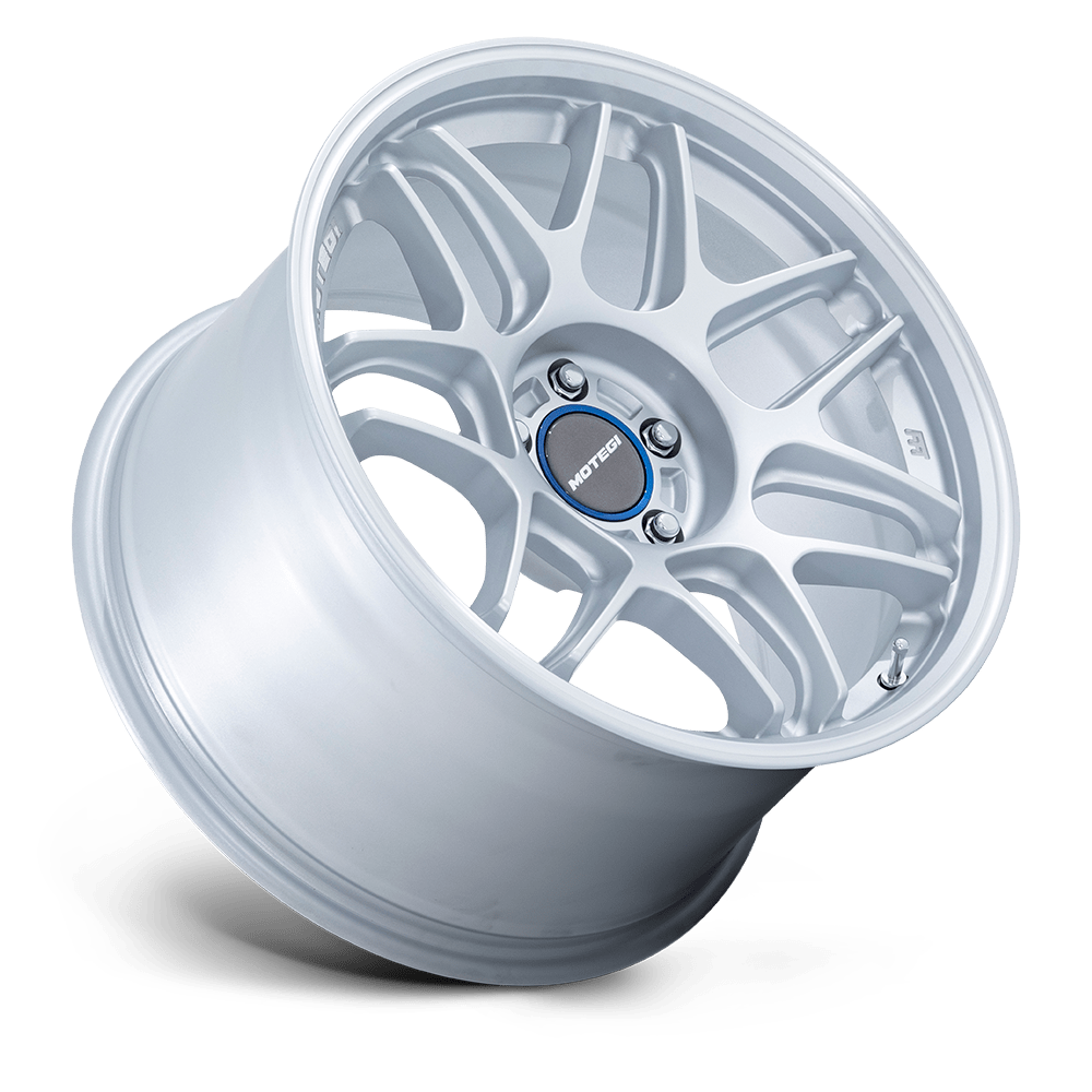 Motegi Racing MR158 Tsubaki — Hyper Silver W/ Machined Lip — 18X9.5 +35mm — 5X112