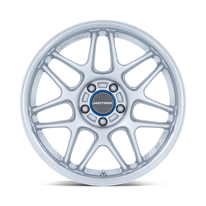 Motegi Racing MR158 Tsubaki — Hyper Silver W/ Machined Lip — 18X10.5 +35mm — 5X120