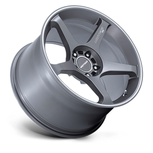 Motegi Racing MR159 Battle V — Gunzilla w/ Machined Lip Stripe — 18X9.5 +0mm — 5X114.3