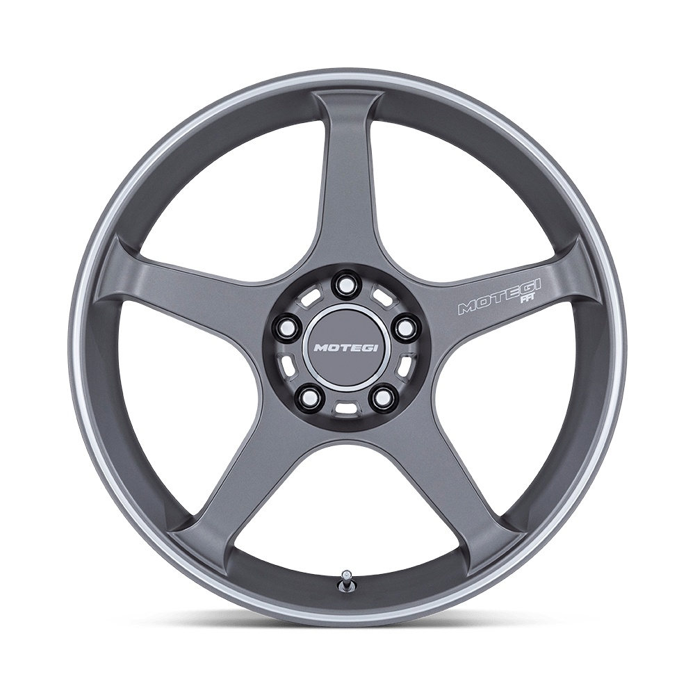 Motegi Racing MR159 Battle V — Gunzilla w/ Machined Lip Stripe — 18X9.5 +0mm — 5X114.3
