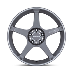 Motegi Racing MR159 Battle V — Gunzilla w/ Machined Lip Stripe — 18X9.5 +0mm — 5X114.3