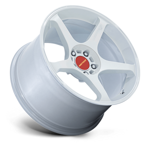 Motegi Racing MR159 Battle V — Matsuri White Pearl w/ Machined Lip Stripe — 18X9.5 +35mm — 5X120