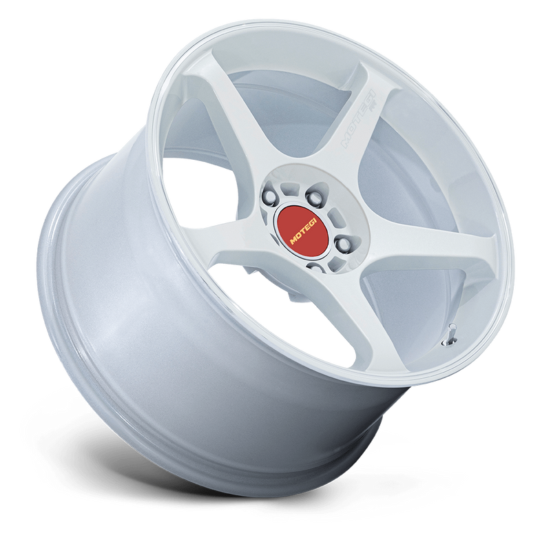 Motegi Racing MR159 Battle V — Matsuri White Pearl w/ Machined Lip Stripe — 18X9.5 +35mm — 5X120