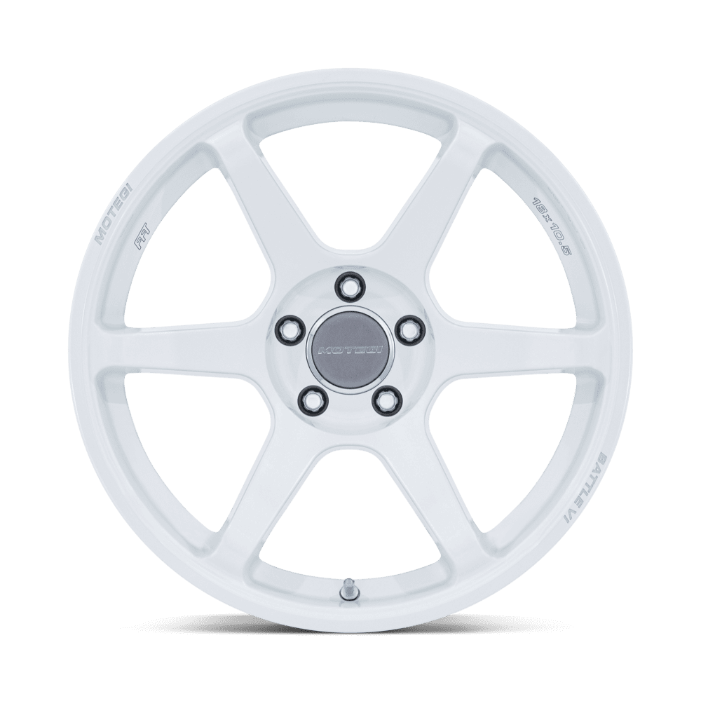 Motegi Racing MR160 Battle VI — Matsuri White Pearl — 18x8.5 +30mm — 5X100