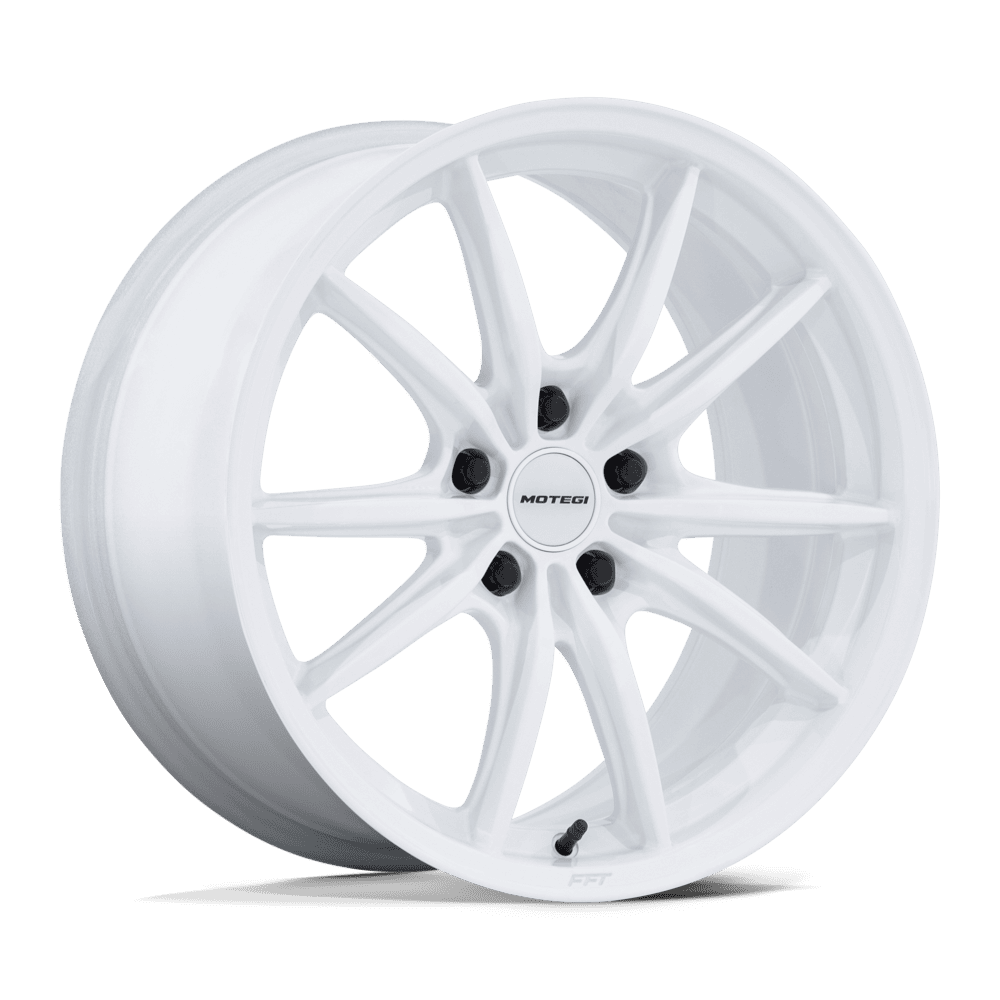Motegi Racing MR162 Zentoku — Gloss White — 18X9.5 +38mm — 5X100