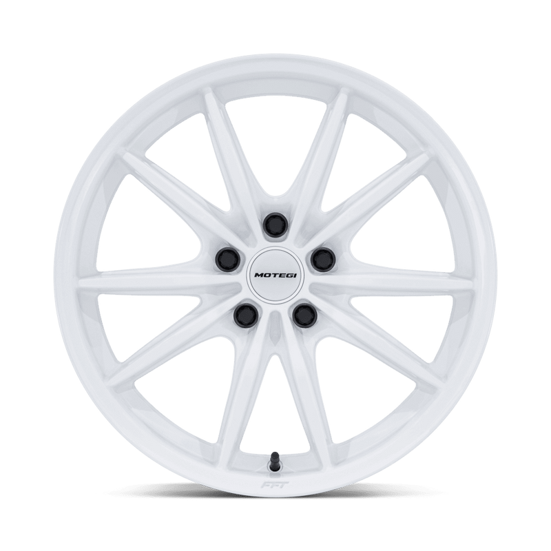 Motegi Racing MR162 Zentoku — Gloss White — 18X9.5 +38mm — 5X100