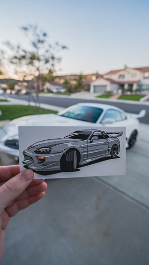 JZA80 VERSION 1 STICKER